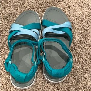 Grey and Blue Tevas